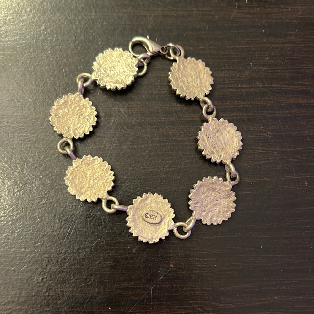 Vintage Eivind Hillestad Daisy Sunflower Bracelet - Picture 3 of 3